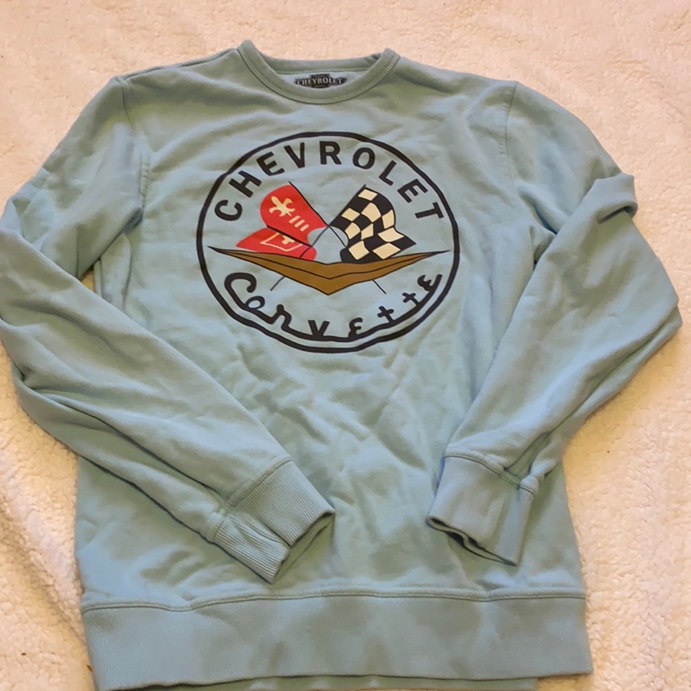 Lucky brand Chevrolet blue sweater